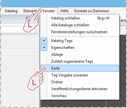 Aufrufen der Kartenansicht